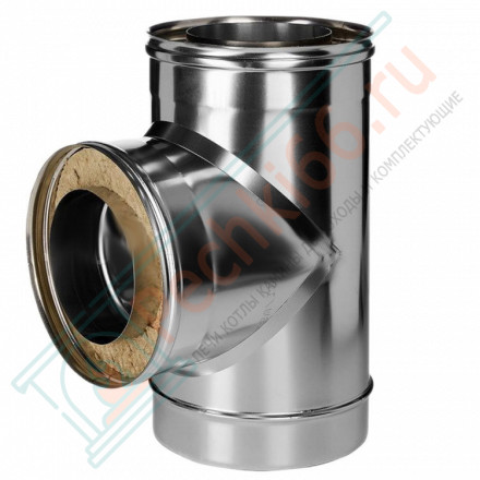 Тройник 90° с изол (НЕРЖ-321/0,8-НЕРЖ-439/0,5) d-150/230 (Дымок-Lux)