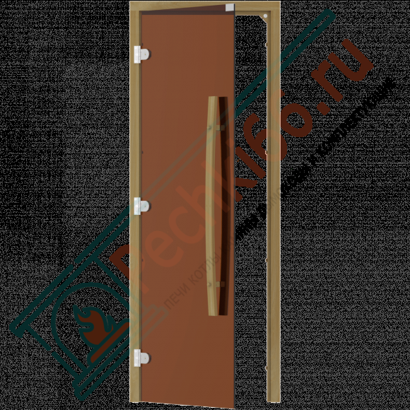 Дверь стеклянная для бани и сауны, бронза, коробка кедр 1900х700 (Sawo) 741-3SGD в Красноярске