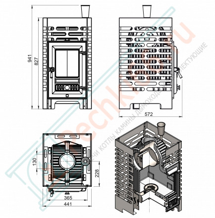 Печь для бани Астон-Шторм Б/В (Aston)