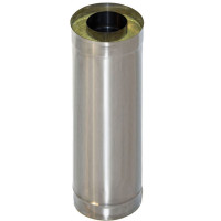 Сэндвич труба для дымохода L=1.0 м (НЕРЖ-439/1,0-ОЦИНК/0,5) d-180/260 (УМК)