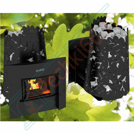 Дровяная банная печь Grill'D Dubravo 180 Window