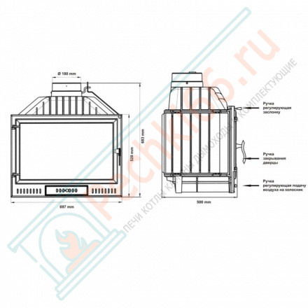 Топка для камина ilma (Fireway)