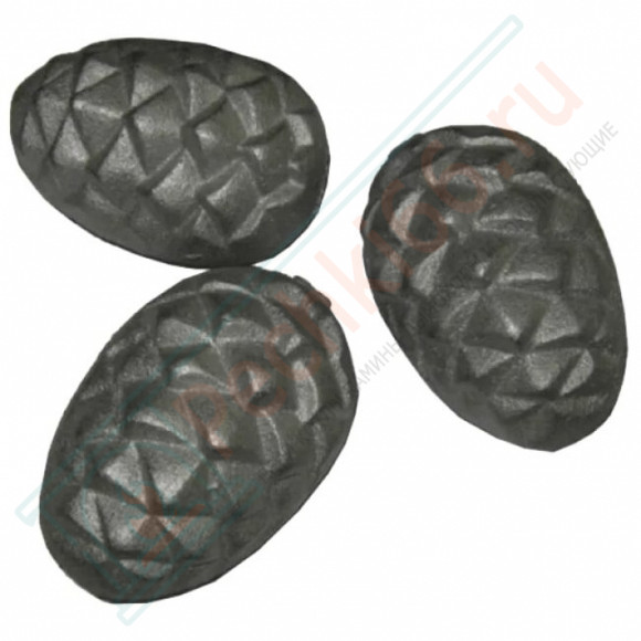 Камень чугунный для бани "Кедровая шишка" (Ø68х98мм), 5 шт, 7,2 кг в Красноярске