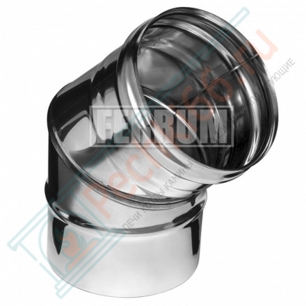 Колено 45° (НЕРЖ-430/1,0) d-115 (Ferrum HF Plus)