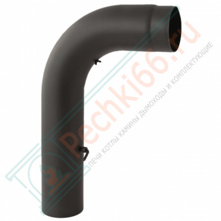 Модуль подключения 90° черный, бесшовный, с шибером и ревизией d-120 (Darco)