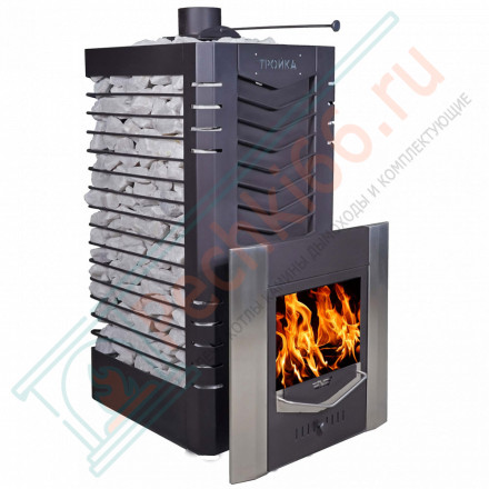 Печь для русской бани № 06МС 02 - Н, из нержавеющей стали (Тройка) до 24 м3