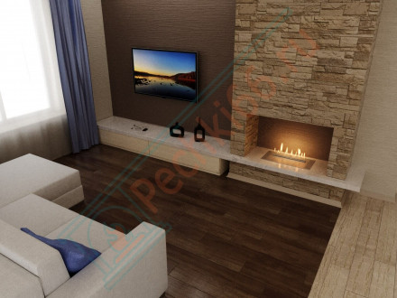 Биокамин автоматический 1800 RC INOX (Good Fire)