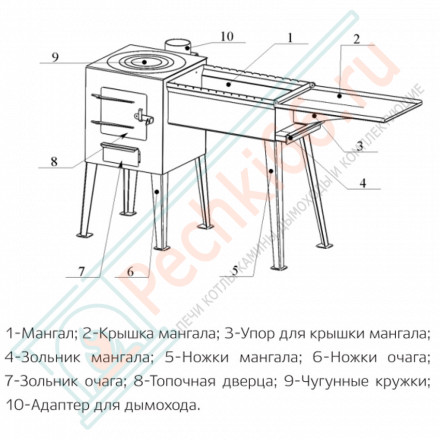 Казан-мангал Сибирь (НМК)