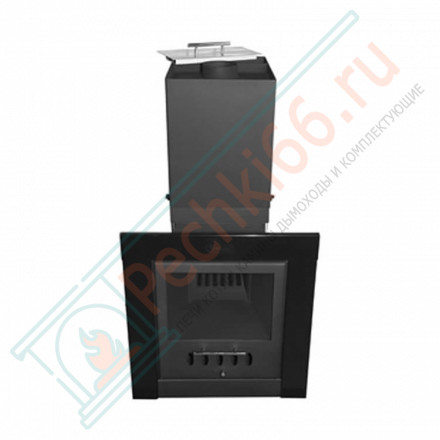 Чугунная печь для бани Торнадо 18М2 К ВК, с Т/О и стеклом (Компакт) до 18 м³