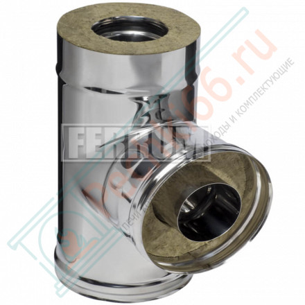 Сэндвич тройник 90° (НЕРЖ-430/0,5-НЕРЖ-430/0,5) d-200/280 (Ferrum GS)