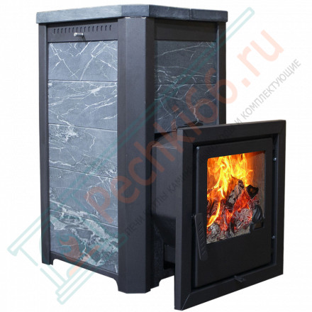 Печь банная Сказка змеевик, удлиненная топка (Варвара)