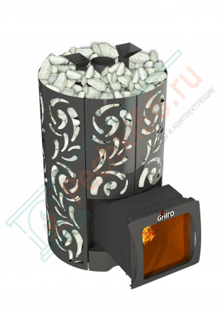 Дровяная банная печь Grill'D Violet World Long Window Max