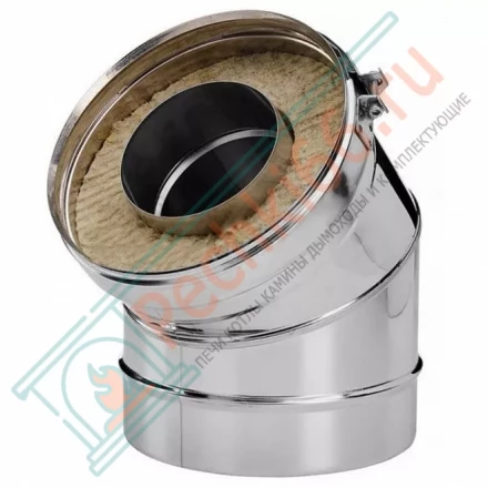 Отвод 30° V50R с изол (AISI-310S/0,8-ОЦИНК-RAL/0,5) d-200/300 (Вулкан-Cerablanket)