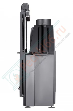 Каминная топка Экокамин Альфа 800 KВ с контргрузом черный шамот