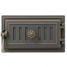 Дверца поддувальная чугунная 236, бронза (Везувий) Дверца поддувальная чугунная 236, бронза (Везувий)