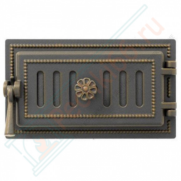 Дверца поддувальная чугунная 236, бронза (Везувий) в Красноярске