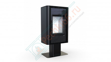 Печь-камин Solum Top, серая сталь (Defro-Home) 9кВт