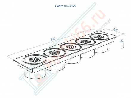 Каминный адаптер D85-500S (Lux Fire)