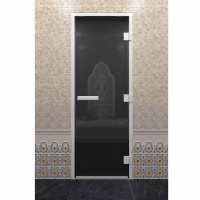 Стеклянная дверь DoorWood Хамам Графит 1900х710 (по коробке)