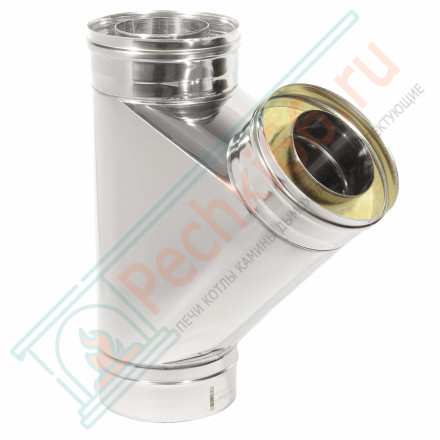 Тройник Термо 45° TРТ-Р+ 2 хомута (310-0.8/304) d-130/230 (ТиС Энерго)