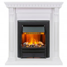 Каминокомплект Orlean - Белый дуб с очагом Brookline Black Каминокомплект Orlean - Белый дуб с очагом Brookline Black