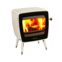 Чугунная печь Vintage35/E8, цвет - кремовый белый (Dovre)