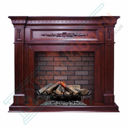Каминокомплект Luxemburg - Темная вишня с электрическим очагом Silverton