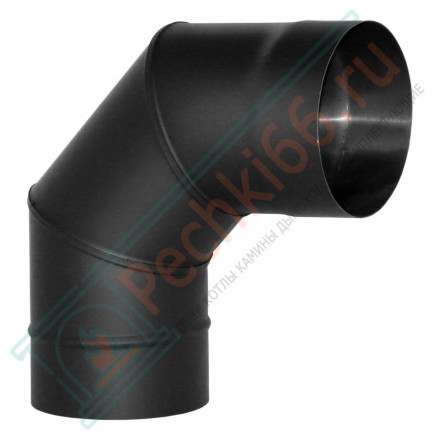 Отвод VBR 90º черный (НЕРЖ-439/0,8) d-150 (Вулкан)