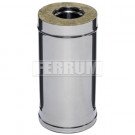 Сэндвич труба для дымохода L=0,5м (НЕРЖ-430/0,5-НЕРЖ-430/0,5) d-80/160 (Ferrum GS) Сэндвич труба для дымохода L=0,5м (НЕРЖ-430/0,5-НЕРЖ-430/0,5) d-80/160 (Ferrum GS)