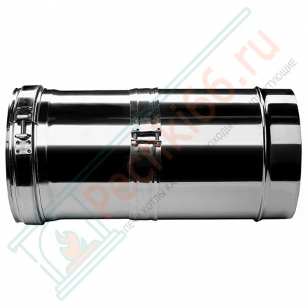 Труба V50R телескопическая с изол L=260-380 (AISI-321/0,8-AISI-304/0,5) d-115/215 (Вулкан)