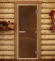 Дверь для бани и сауны Престиж лайт бронза матовая, 1900х700 по коробке (DoorWood) в Красноярске