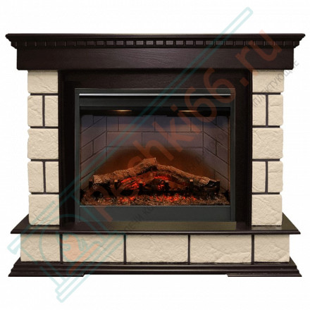 Электрический Каминокомплект Shateau Темный дуб / Шампань с очагом Symphony 26'' DF2608-INT