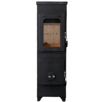 Отопительная печь Flensburg, Черная (Thorma) до 190 м3