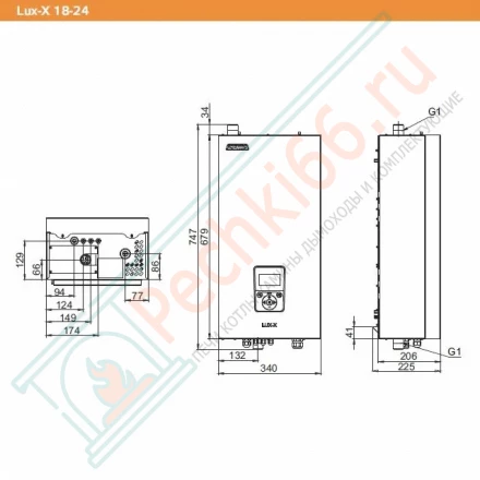 Электрический котел Lux-X 21 (Zota) 21 кВт