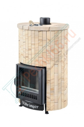 Дровяная банная печь Ферингер УЮТ-18 "Окаменевшее дерево наборный" до 18 м³