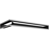 Каминная решетка угловая Luft 40X80X9 сталь (Kratki)