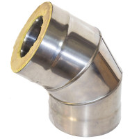 Сэндвич-отвод 135° (НЕРЖ-439/1,0-НЕРЖ-439/0,5) d-150/210 (УМК)