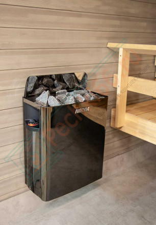 Электрокаменка The Wall SW80 Black Steel (Harvia)