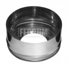 Заглушка с отверстием внутреняя (НЕРЖ-430/0,5) d-120/200 (Феррум)