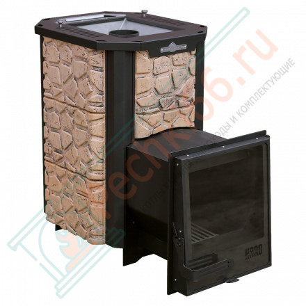 Печь банная HARD CERAMIC STONE 28L 2021 Панорама (Сталь-Мастер) до 30 м3