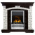Электрический Каминокомплект Glasgow - Венге / Белый с очагом Flagstaff
