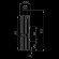 Дымоход с регистром Россо Леванте наборный, d-115, L=1000 мм (Feringer) в Красноярске