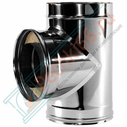 Тройник 90° V50R с изол (AISI-310S/0,8-ОЦИНК-RAL/0,5) d-180/280 (Вулкан-Cerablanket)