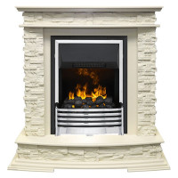 Каминокомплект Luzern - Слоновая кость с электрическим очагом Flagstaff
