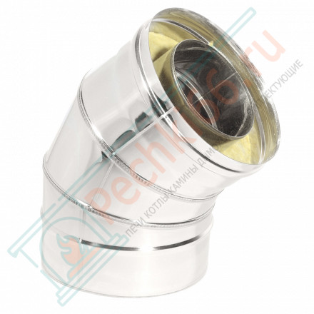 Отвод Термо 45° ОТ-Р (304-0.8/304) d-250/350 (ТиС Стандарт)