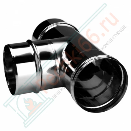 Тройник одностенный 90° (AISI-321/0,5мм) d-130 (Вулкан)