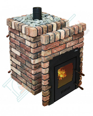 Дровяная банная печь Grill'D Retro Long (Камень колотый 20 кг)