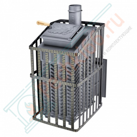 Чугунная печь для бани Гефест GFS-ЗК Ураган 25 (П)2 (ТехноЛит)