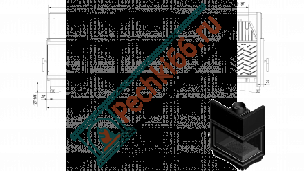 Чугунная топка Zuzia right BS (Kratki)