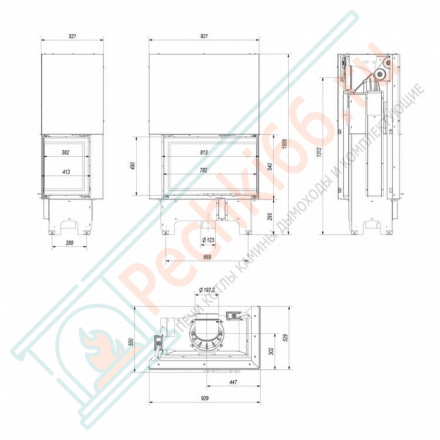 Стальная топка VNP/810/410 (Kratki)